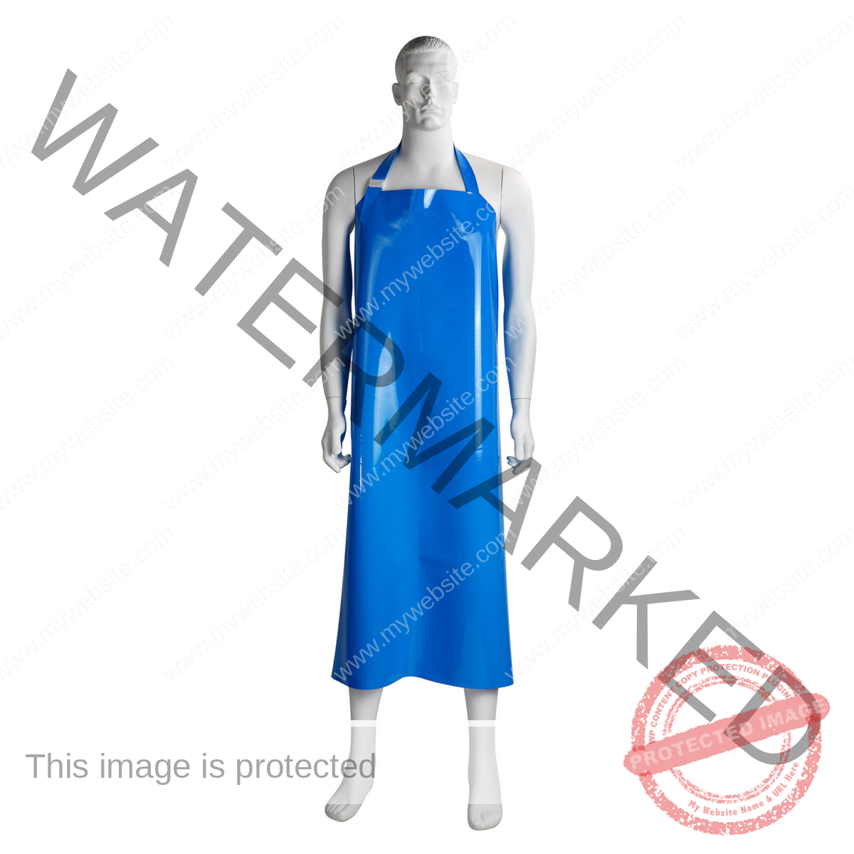Blue TPU Apron