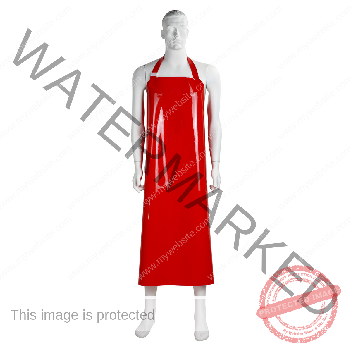 Red TPU Apron
