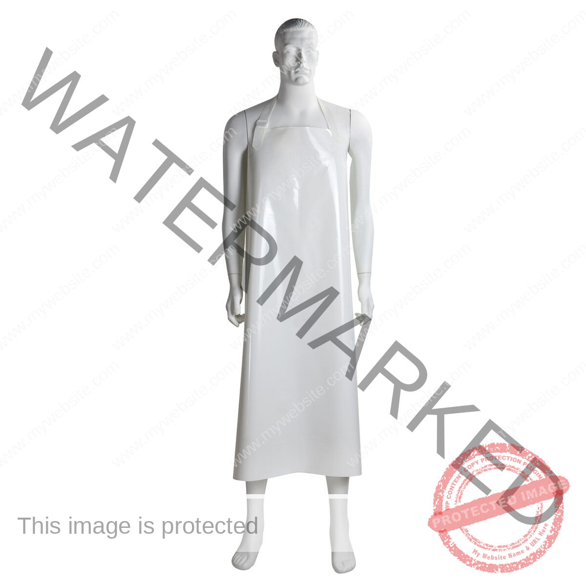 White TPU Apron