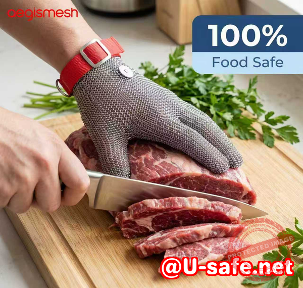 Steel Metal Chainmail for Worker Hand Protection